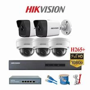 Bộ 5 mắt camera IP hikvision